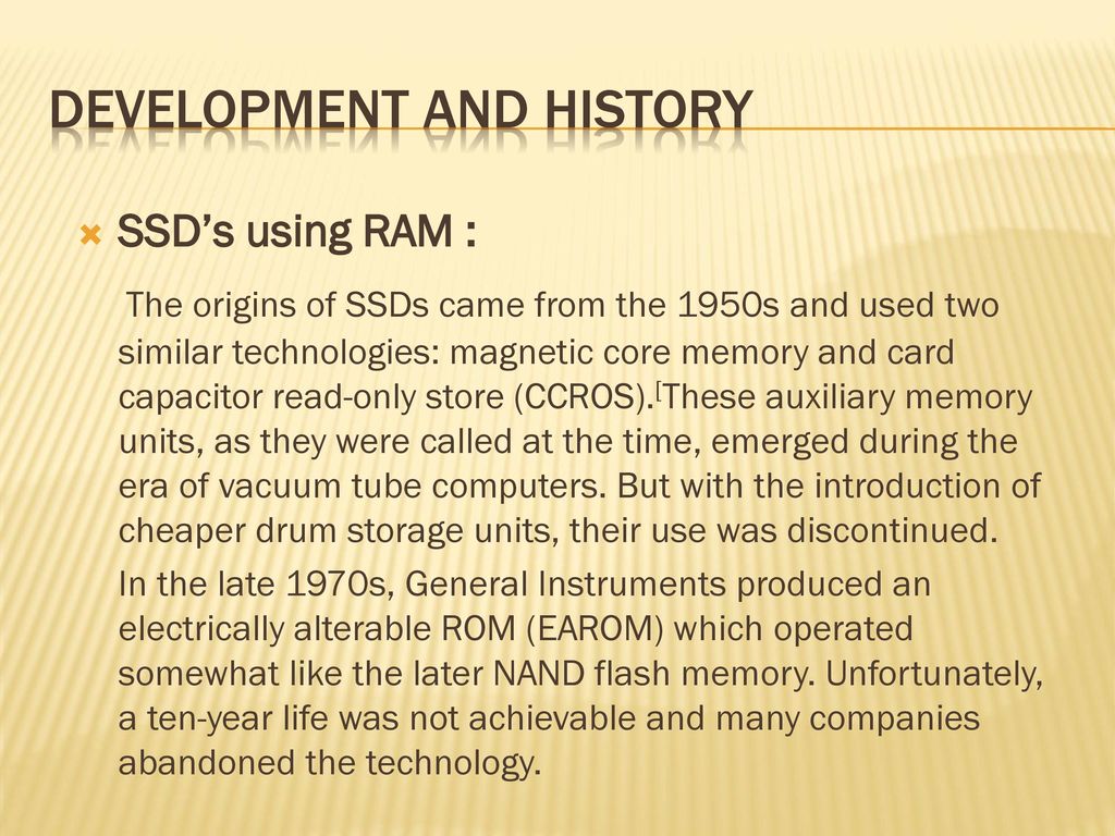 Ssd ppt hot sale